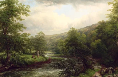 Fishing on the Dee, 1861